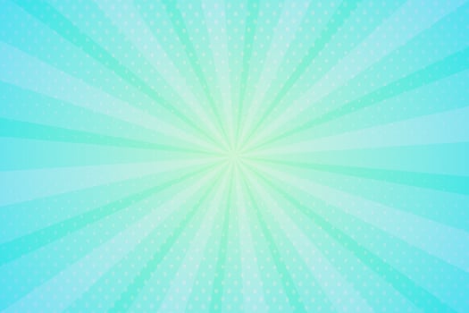 Green light burst abstract background design with dotted, vector illustration