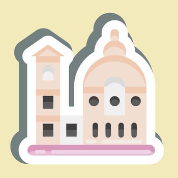 Sticker Florence. suitable for education symbol. simple design editable. design template vector. simple illustration vector