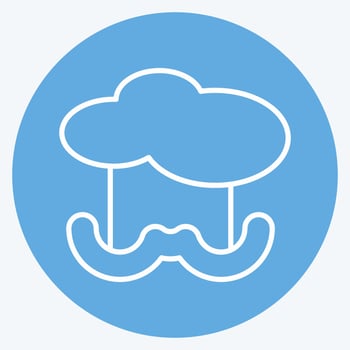 Icon Chef. suitable for education symbol. blue eyes style. simple design editable. design template vector. simple illustration vector