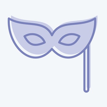 Icon Masquerade. suitable for education symbol. two tone style. simple design editable. design template vector. simple illustration vector