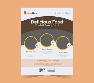 Delicious Food Flyer vector
