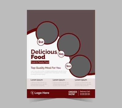 Delicious Food Flyer vector