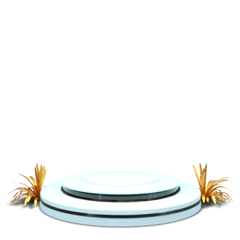 Podium 3D render with beautiful and elegant design png