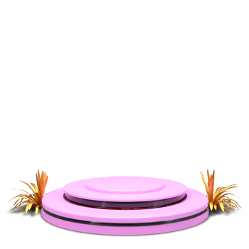 Podium 3D render with beautiful and elegant design png