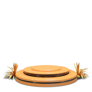 Podium 3D render with beautiful and elegant design png