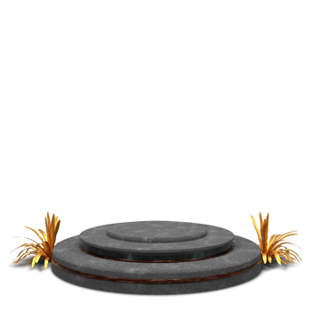 Podium 3D render with beautiful and elegant design png