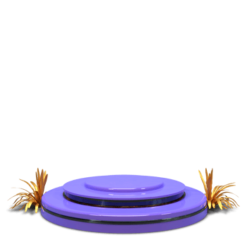 Podium 3D render with beautiful and elegant design png