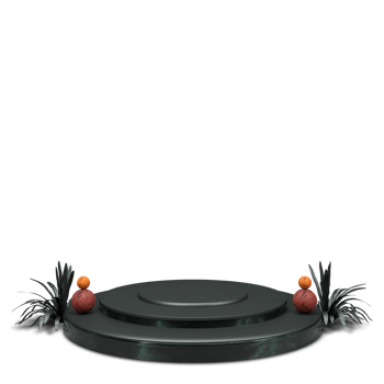 Podium 3D render with beautiful and elegant design png