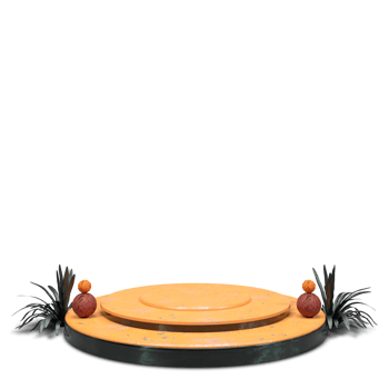 Podium 3D render with beautiful and elegant design png