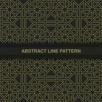 flat ornament line pattern design vector
