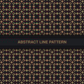 flat ornament line pattern design vector