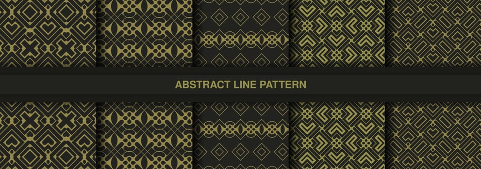 Collection of seamless ornamental ethnic patterns vector