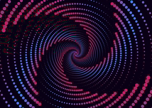 abstract background spiral dot with background vector illustration