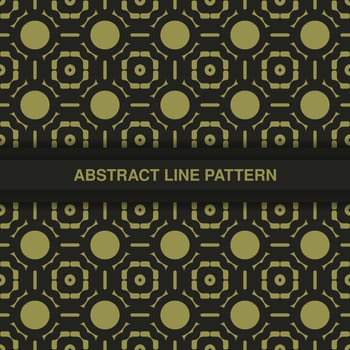flat ornament line pattern design vector