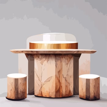 marble mock up, show cosmetic product display, Podium, stage pedestal or platform. 3d vector Abstract minimal ,scene geometric, forms, wood podium white background