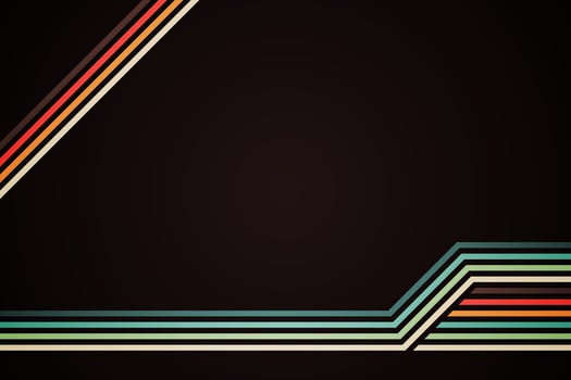 abstract simple colorful striped lines in retro style vector