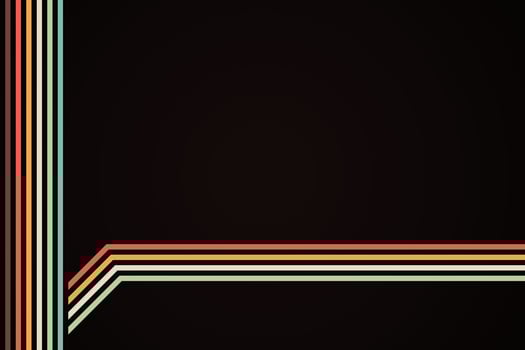 abstract simple colorful striped lines in retro style vector