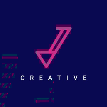 J Letter Icon Symbol Logo Design, Minimalist and Creative Line Type Logo Vector Design