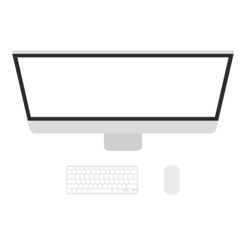 Computer or PC desktop, computer desktop with keyboard and mouse. png