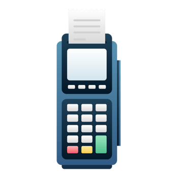 Electronic Data Capture EDC or Calculator. EDC machine for calculate the money and payment. png