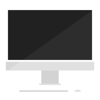 Computer or PC desktop, computer desktop with keyboard and mouse. png