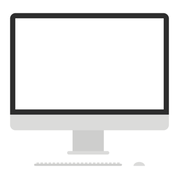 Computer or PC desktop, computer desktop with keyboard and mouse. png