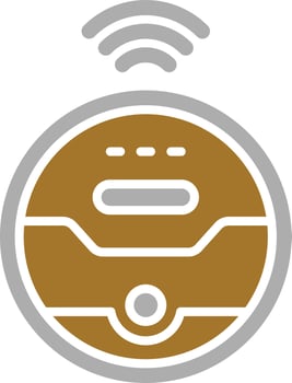 Robot Vaccum Icon Style vector