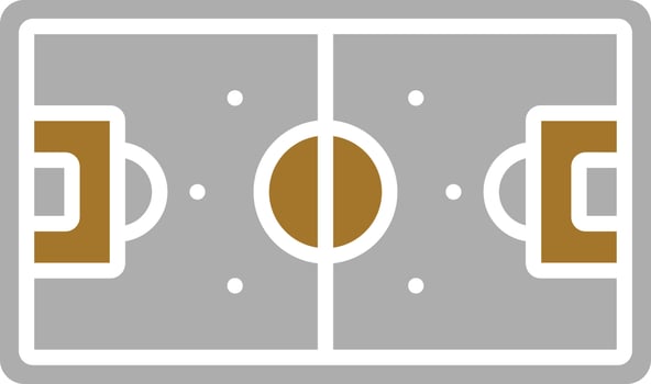 Football Field Icon Style vector