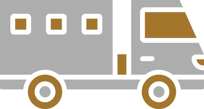 Military Truck Icon Style vector