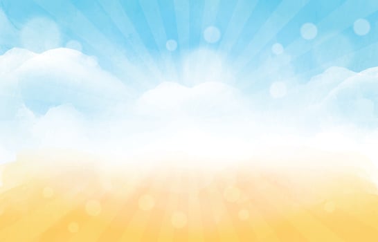 Shining Blue Sky and Orange Sand Background vector