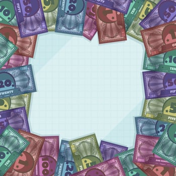 Fake Money Background vector