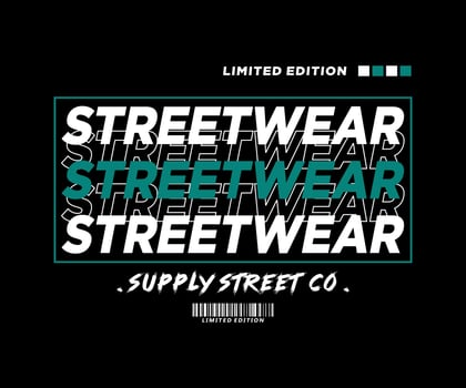 graphic design for street wear, vintage fashion and urban style vector