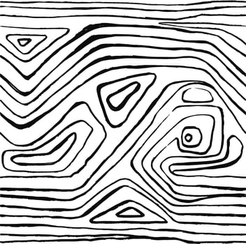 The geometric pattern by stripes . Seamless vector background. Black and white texture. Graphic modern pattern. Vector illustration