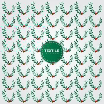 Floral textile pattern design vector. Unique and abstract Fabric textile pattern design template vector
