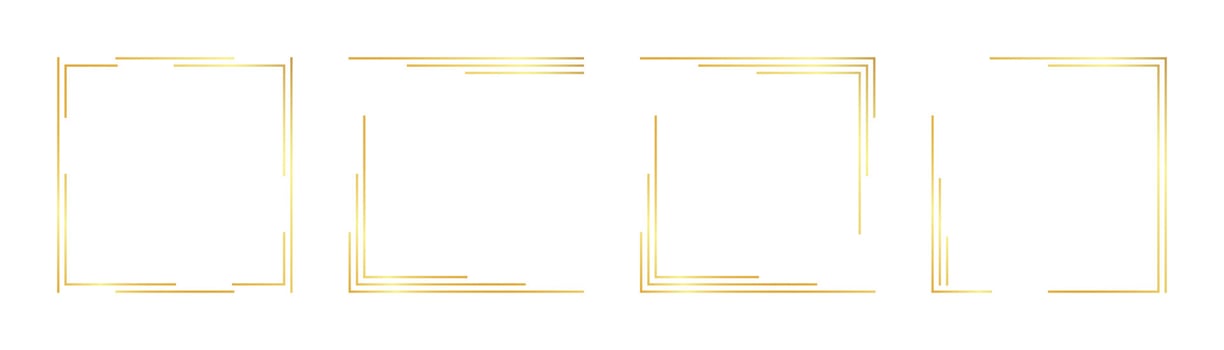 square gold frame vector