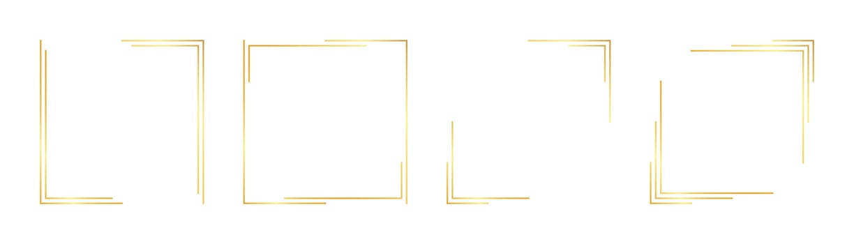 square gold frame vector