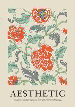 Wall art posters, brochure, decoration, flyer templates. Organic botanical floral branches hand drawn design, wallpaper. Graphic vintage vector plants illustration, pastel colors, elegant background.