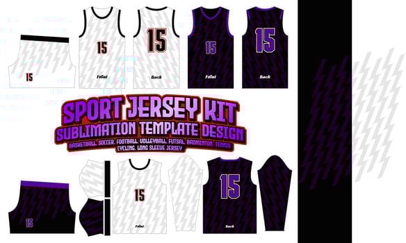 Sport Futsal Jersey Printing pattern 78 Sublimation for Soccer Football Esport Basketball Design vector