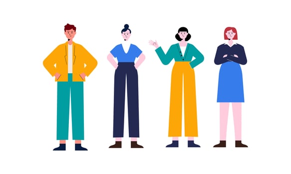 Group of Business People Illustration vector