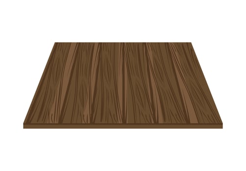 wooden board sideview vector