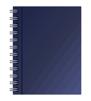 blue notebook supply vector