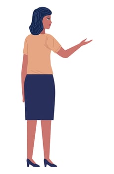 elegant businesswoman worker vector