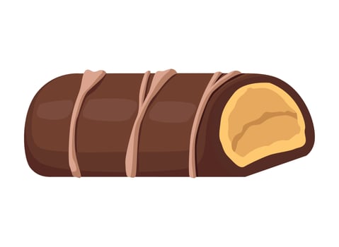 sweet chocolate bar vector