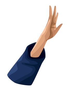 hand human up vector