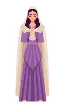 purple virgin mary vector
