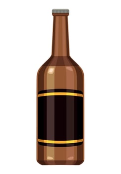 beer bottle drink product vector