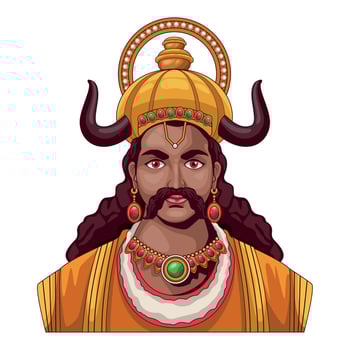 ravana king of demons vector
