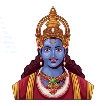 lord rama god vector