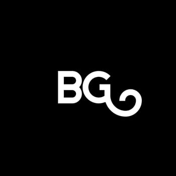 BG letter logo design on black background. BG creative initials letter logo concept. bg letter design. BG white letter design on black background. B G, b g logo vector