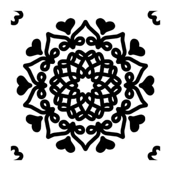 Mandala Pattern Digital Paper vector